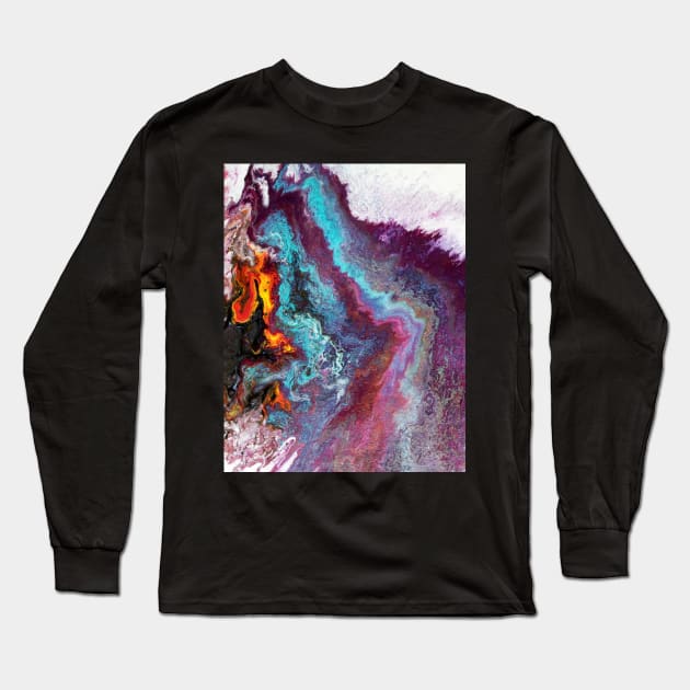 Fire Stone Long Sleeve T-Shirt by TheRealFG